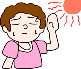 Summer heat stroke mother