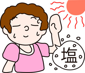 Summer heat stroke mother