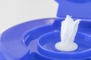 ウェットティッシュの接写