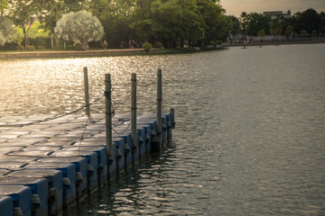 pontoon path to the lake