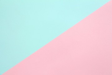 pink and blue pastel paper background,flat lay minimal concept