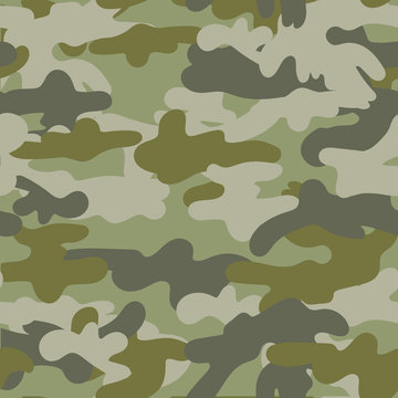 Vector Seamless Camouflage Pattern