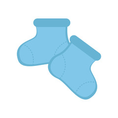 Isolated pair of socks icon