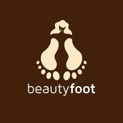 beauty foot logo vector element. foot logo template