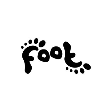 foot logo vector element. foot logotype