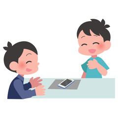 スマートフォン　修理　男性　安心