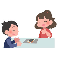 スマートフォン　修理　女性　安心