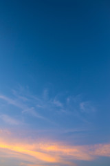 blue sky and white cloud .