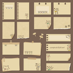 バンダナ　ネコ　ノート　セット