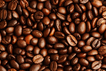 Coffee beans background