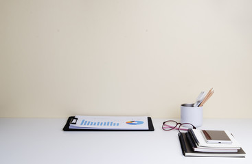 Working space, working background, interior working room