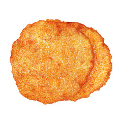 Potato pancakes isolated