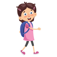 Vector Illustration Of Students