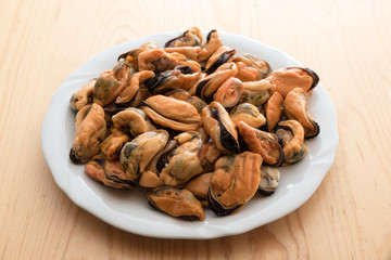 Tasty mussels without hood