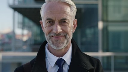 portrait of corporate businessman smiling close up of mature leader ceo - Powered by Adobe