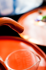 Drop of engine oil