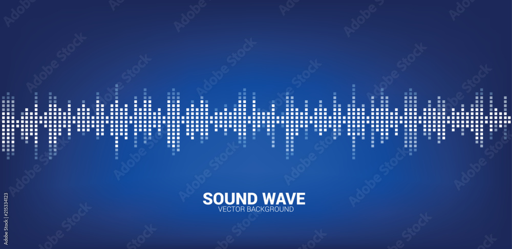 Poster sound wave music equalizer background, audio visual signal