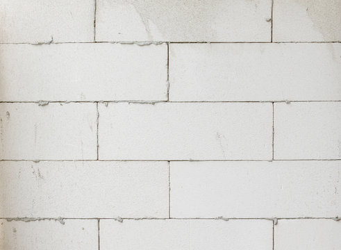 Abstract dirty ALC concrete cement blocks construction texture background for design.