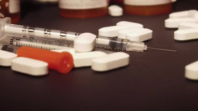 Prescription Medication and Syringes