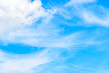 The nature of blue sky with cloud in the morning.