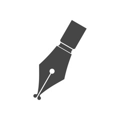Fountain pen closeup icon