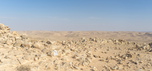 Fototapeta na wymiar Desert landscape nature tourism and travel