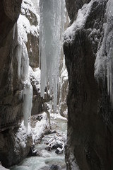 Partnach klamm in garmisch germany