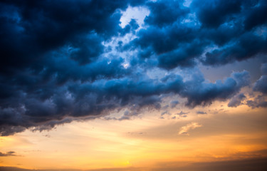 Cloudscape at sunset