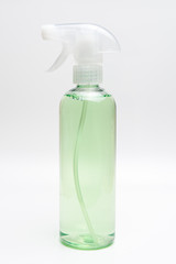 Cleaning or housekeeping concept. A bottle of detergent isolated on white background.