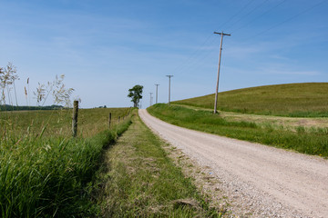 Rural country road background
