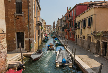 Venice, Italy - with its famous canals, Venice is one of the most amazing and popular destinations in Italy. Here in particular a view of the Old Town