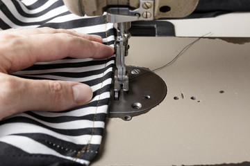 Hand Stitching Fabric Using a Sewing Machine