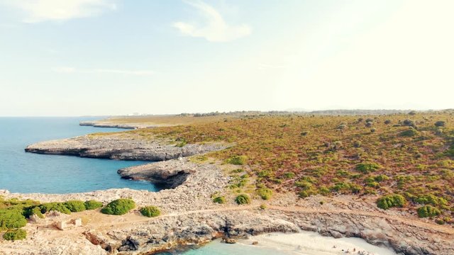 The beautiful "Cala Varques" in Mallorca island (Spain).