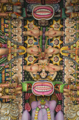 Ancient Hindu Pathirakali Amman temple in Trincomalee, Sri Lanka. Temple was built in honor of the goddess Badrakali (Bhadrakali)