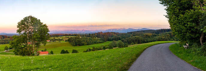 Sunset in the Allgaeu, Germany