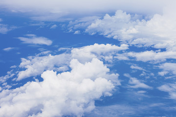 Fototapeta na wymiar Blue sky with cloud sky.Bird eye view.
