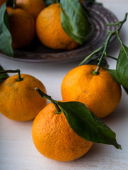 Fresh whole tangerines