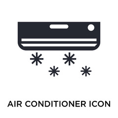 Air conditioner icon vector sign and symbol isolated on white background, Air conditioner logo concept
