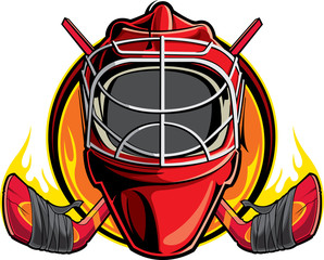 Naklejka premium Hockey logo