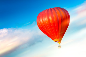 Obraz premium Hot air balloons flying over Vilnius