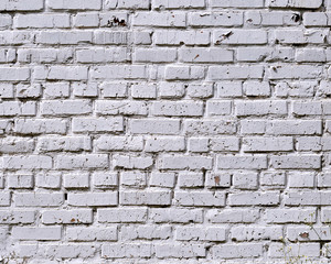 white painted brick wall background