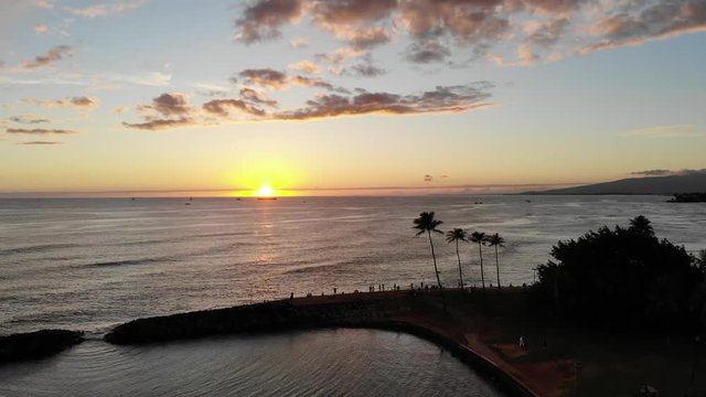 Hawaiian Sunset from Above