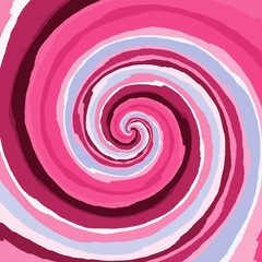 Abstract spiral background in pink, red, violet, rosy and white