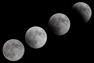 Fototapeta premium lunar eclipse phases