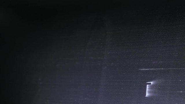 Laser Marking Machine Engraving. Manufacture of plastic water pipes of the factory. Process of making plastic tubes on the machine tool with the use of water and air pressure.