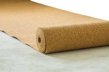 Pith flooring for laying of laminate or a parquet board
