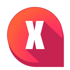 ikona z długim cieniem na tle strzałki pinezki © vempireart