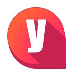 ikona z długim cieniem na tle strzałki pinezki © vempireart