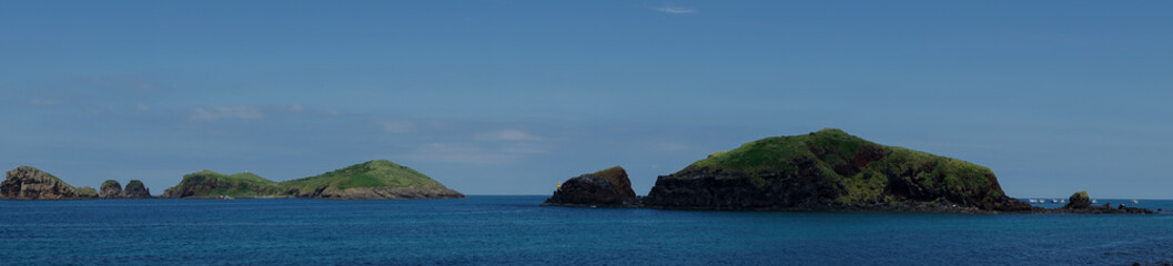 Fototapeta premium Jujudo is one of the most popular sites because of warm, fresh air, splendid sceneries, First of all, peoples are generous. The harmony of mountain and sea get abreast of other foreign tourist spots.