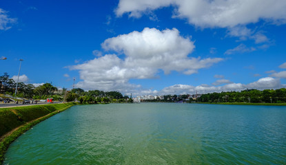 Fototapeta premium Lake Xuan Huong in Dalat, Vietnam